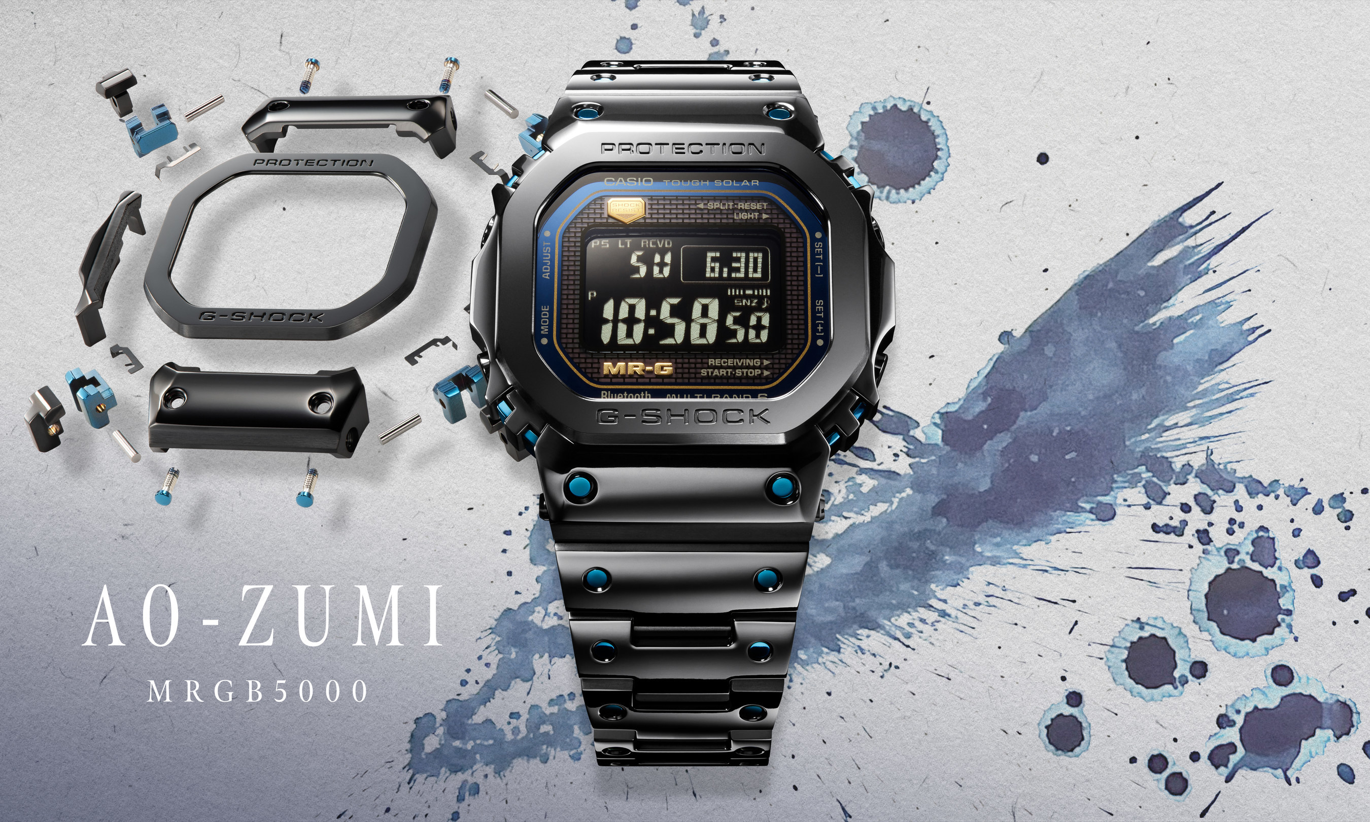 CASIO G-SHOCK INTRODUCES NEW MODEL TO LUXURY MR-G LINE WITH SOPHISTICATED BLACK MIRRORED FINISH
