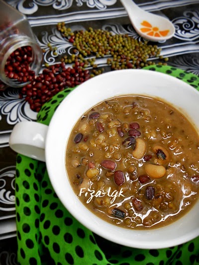 BUBUR KACANG CAMPURAN - Satu Malaysia  Fiza's Cooking