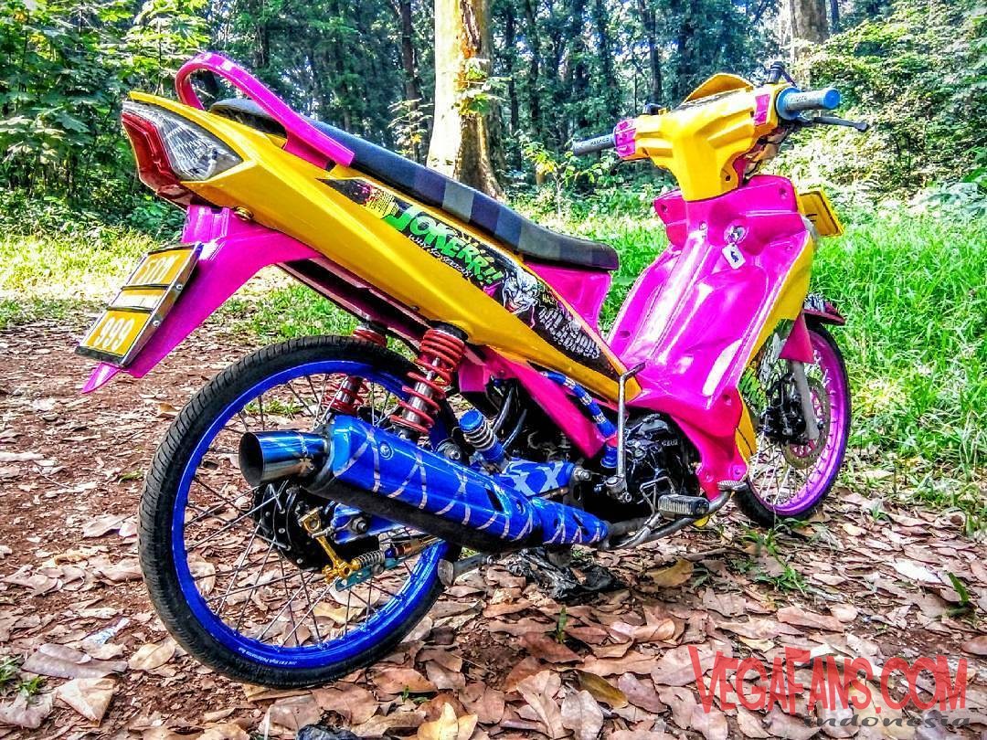 Vega ZR Modif Thailook Kuning Pink Biru Simple Keren VegaFanscom