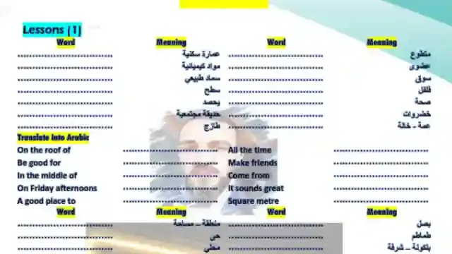 احدث مذكرة املاء وتسميع لكلمات اللغة الانجليزية كونكت 6 للصف السادس الابتدائى الترم الاول 2024