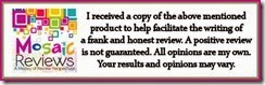 Mosaics Review Disclaimer