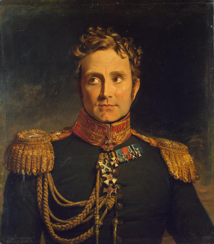 Portrait of Alexander F. Michaud de Beauretour by George Dawe - Portrait Paintings from Hermitage Museum