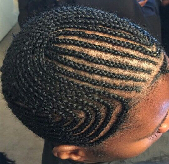 Braid your natural hair into cornrows