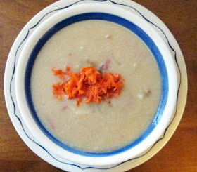 Potato soup, not homemade, but tasty.