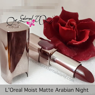 L'Oreal Paris Cannes 2015 Glossy Versus Matte Lips, Arabian Night, moist matte lipstick