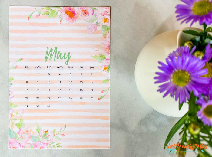 Free May Calendar Printables