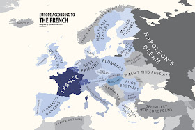 Carte de l'Europe vue par les français
