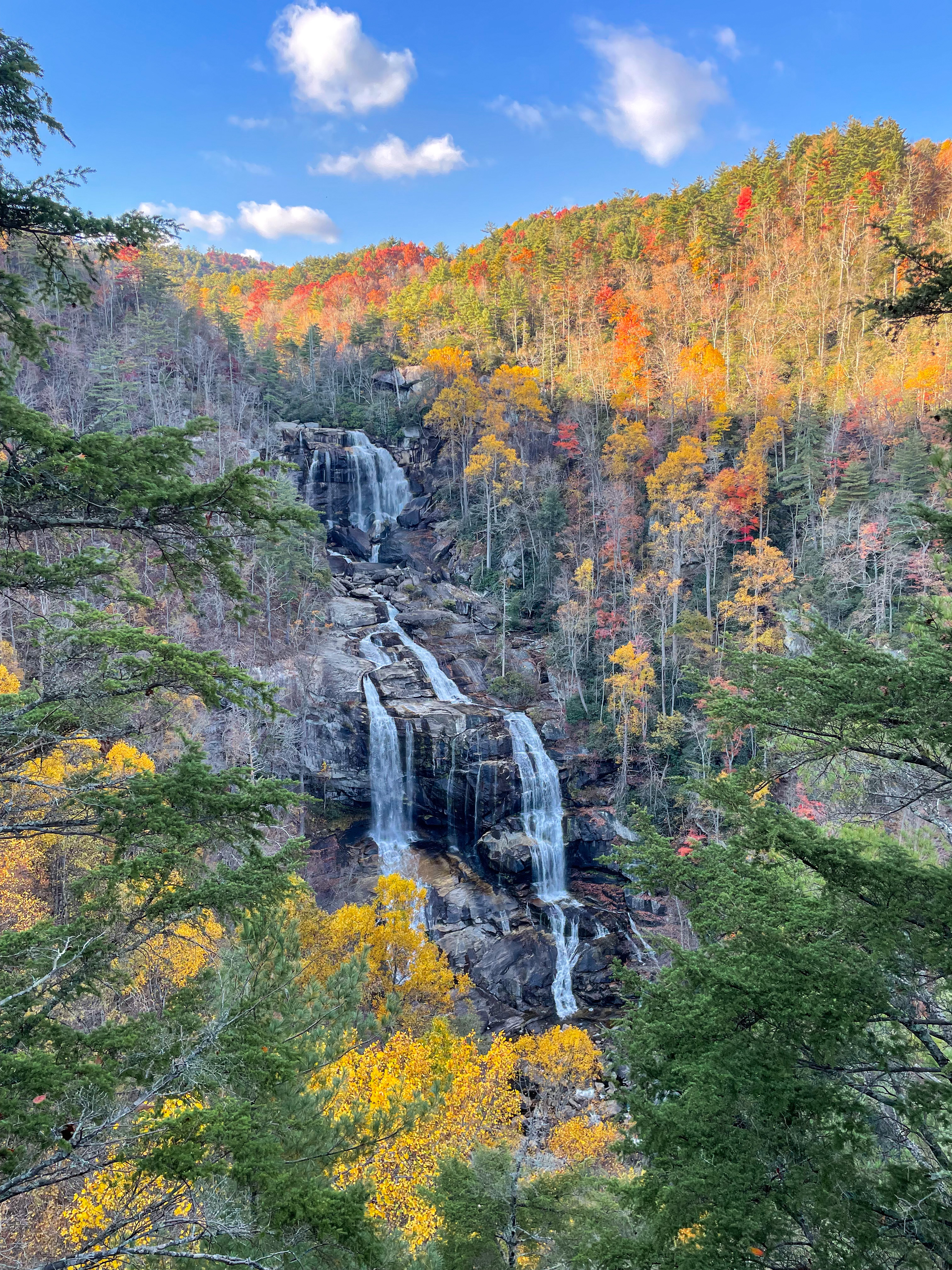 Whitewater Falls From An Observation Platform