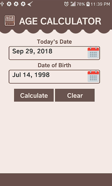 Age Calculator Insert your date of birth