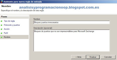 bloquear puertos con firewall de windows