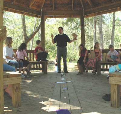 Looking back over the object lessons in the gazebo