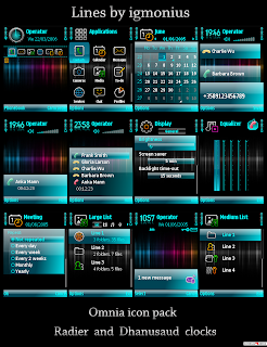 Theme for Nokia S60v3 phones with Samsung Omnia HD Icon Pack