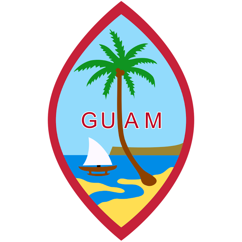 Logo Gambar Lambang Simbol Negara Guam PNG JPG ukuran 800 px