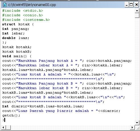 Contoh Pemrograman C - truekeyword.com