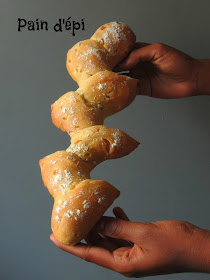 Wheat Stalk bread with caramelized onions