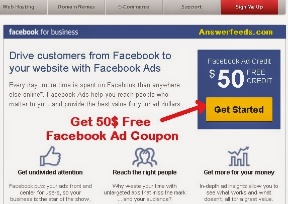 How to Get and Redeem 50$ Facebook Ad Credit Coupon ...