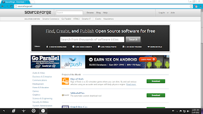 Sourceforge.com Homepage