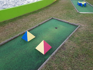 Crazy Golf course at Onchan Pleasure Park on the Isle of Man