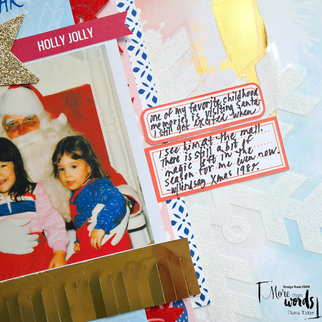 How to Journal on Die-cut Labels on a Scrapbook Layout