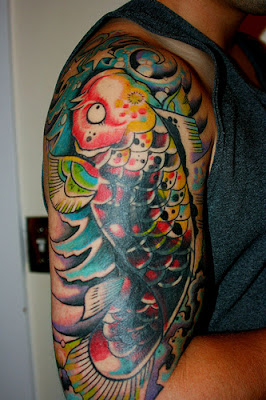Koi fish tattoo design for men