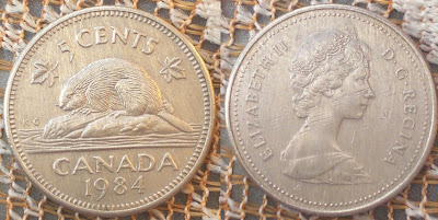 canada 5 cents 1984