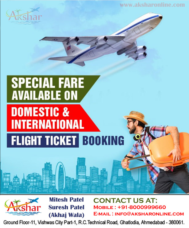 Special Fare Available on domestic and international flight ticket booking, call us on Best Airfare, Lowest Rate Airfare, Cheap Flight Ticket to USA, Canada, Australia, Canada, United Kingdom, Dubai and more...,. aksharonline.com, www.aksharonline.com, info@aksharonline.com, 8000999660