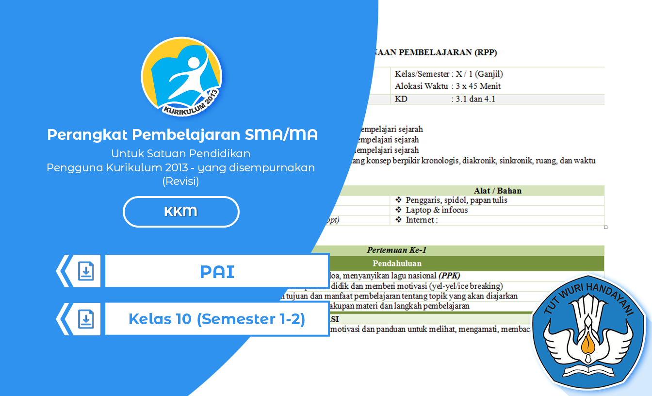 KKM PAI Kelas 10 SMA