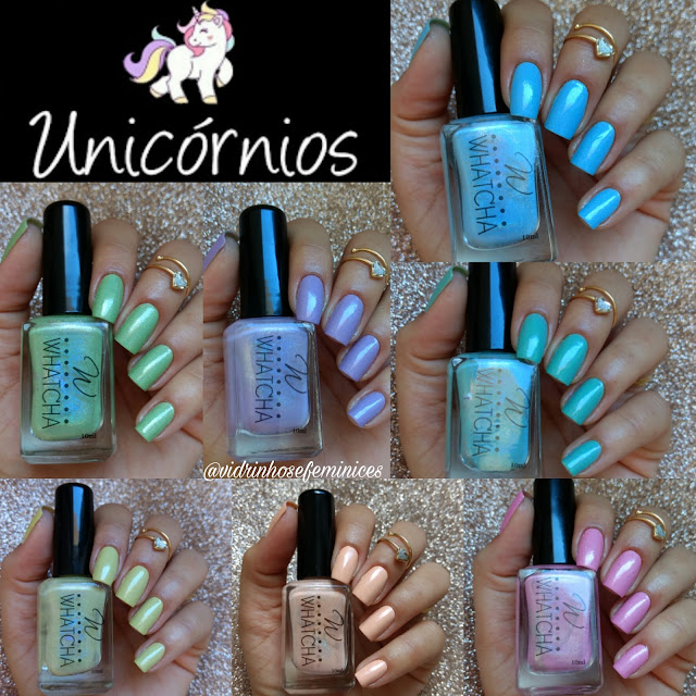 Esmalte whatcha coleção unicórnios