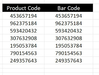 create barcode in excel