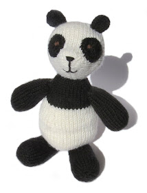 a clever cognitive knitted panda called Konrad