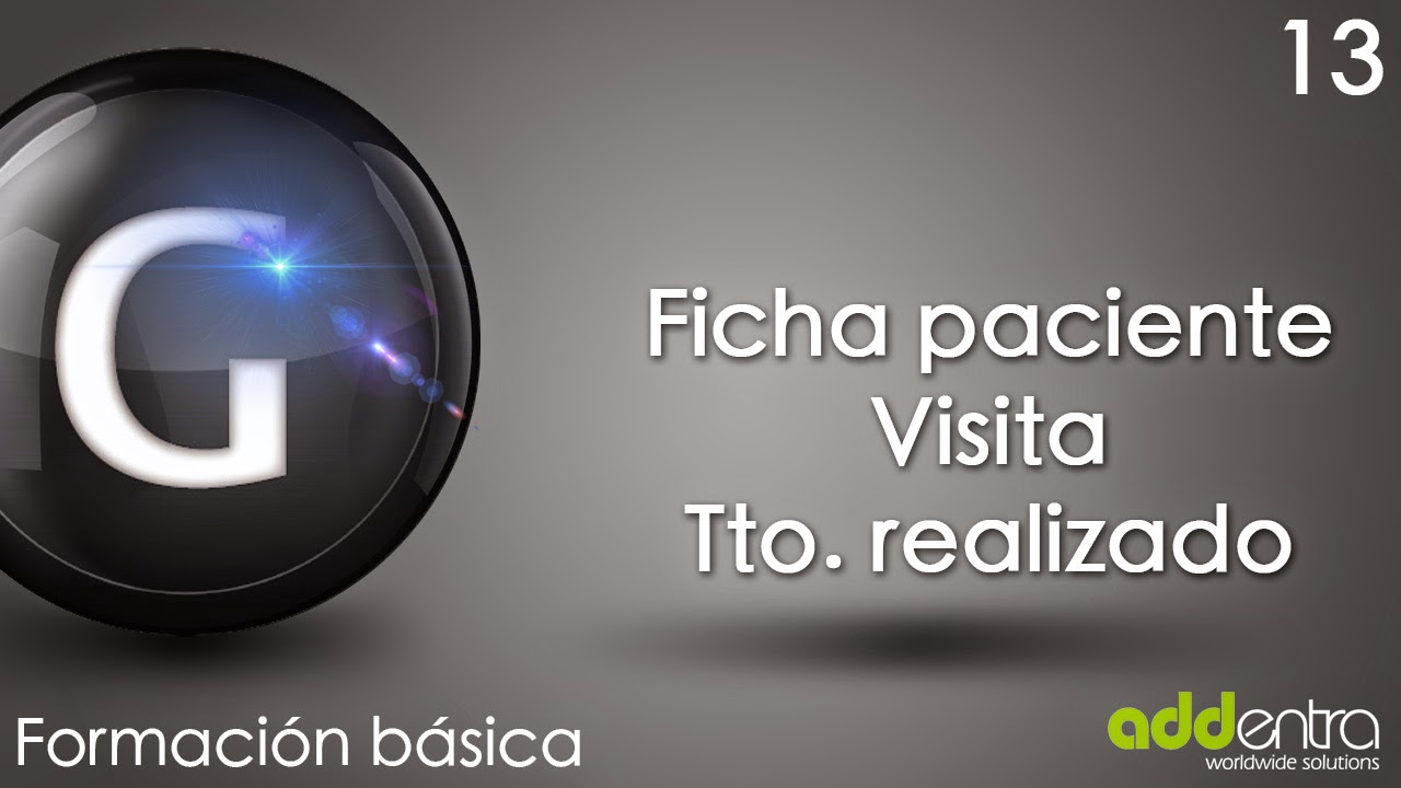 Ficha paciente. Visita paciente tratamiento realizado