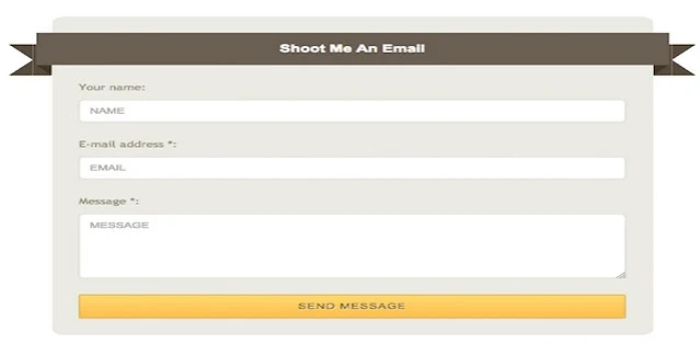 Custom Contact Us Form With CSS Ribbon