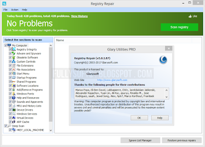 Download Glarysoft Registry Repair PRO 5.0.1.87 Full Version