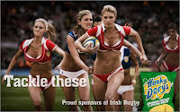 Publicité Hunky Dorys - Les filles se mettent au rugby