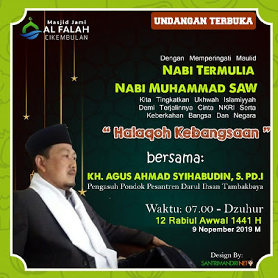 Contoh Desain Pamflet Acara Maulid Nabi Cocok untuk 