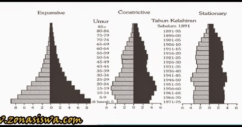 3 Bentuk Piramida Penduduk: Expansive, Stasioner 