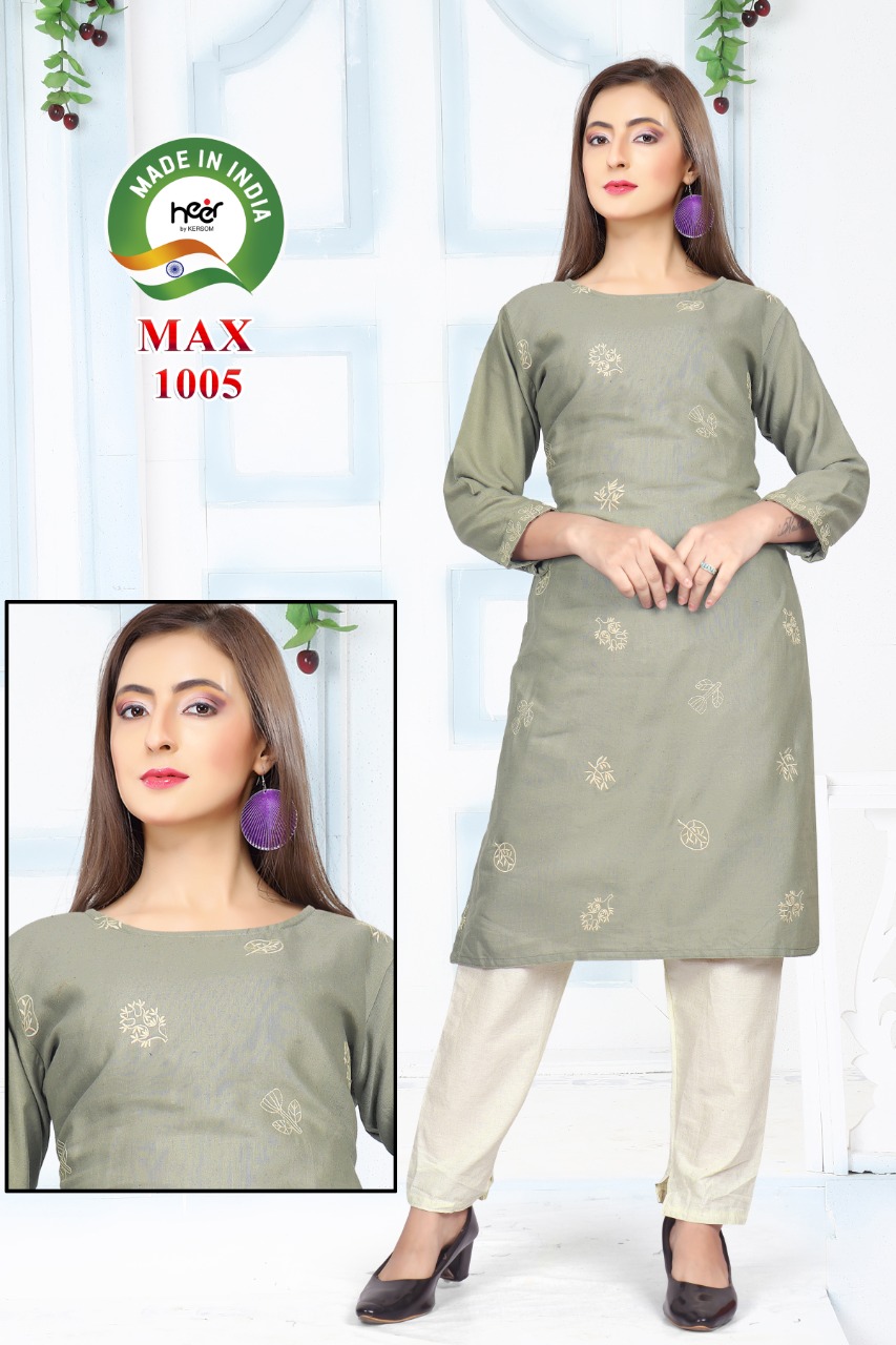 Buy Camilla Max,Multi Colour ,High Neck,3/4 Sleeve Kurtis For Girls And  Women,s Online @ ₹499 from ShopClues