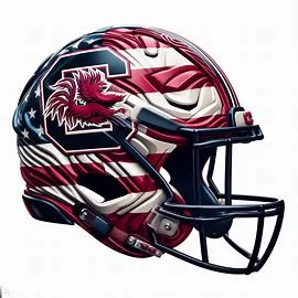 South Carolina Gamecocks Patriotic Concept Helmet
