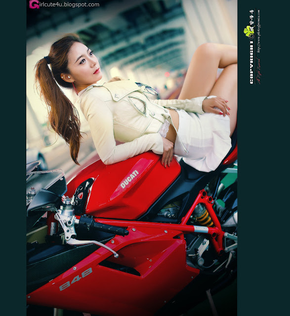 1 Jo Ye Jin and Ducati-very cute asian girl-girlcute4u.blogspot.com