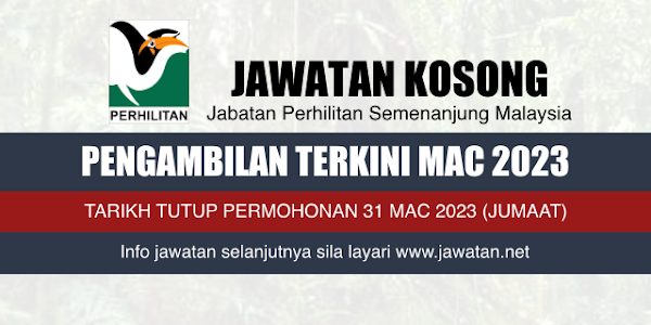 Jawatan Kosong PERHILITAN 2023