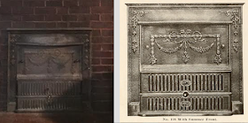 Sears cast iron fireplace insert no 128