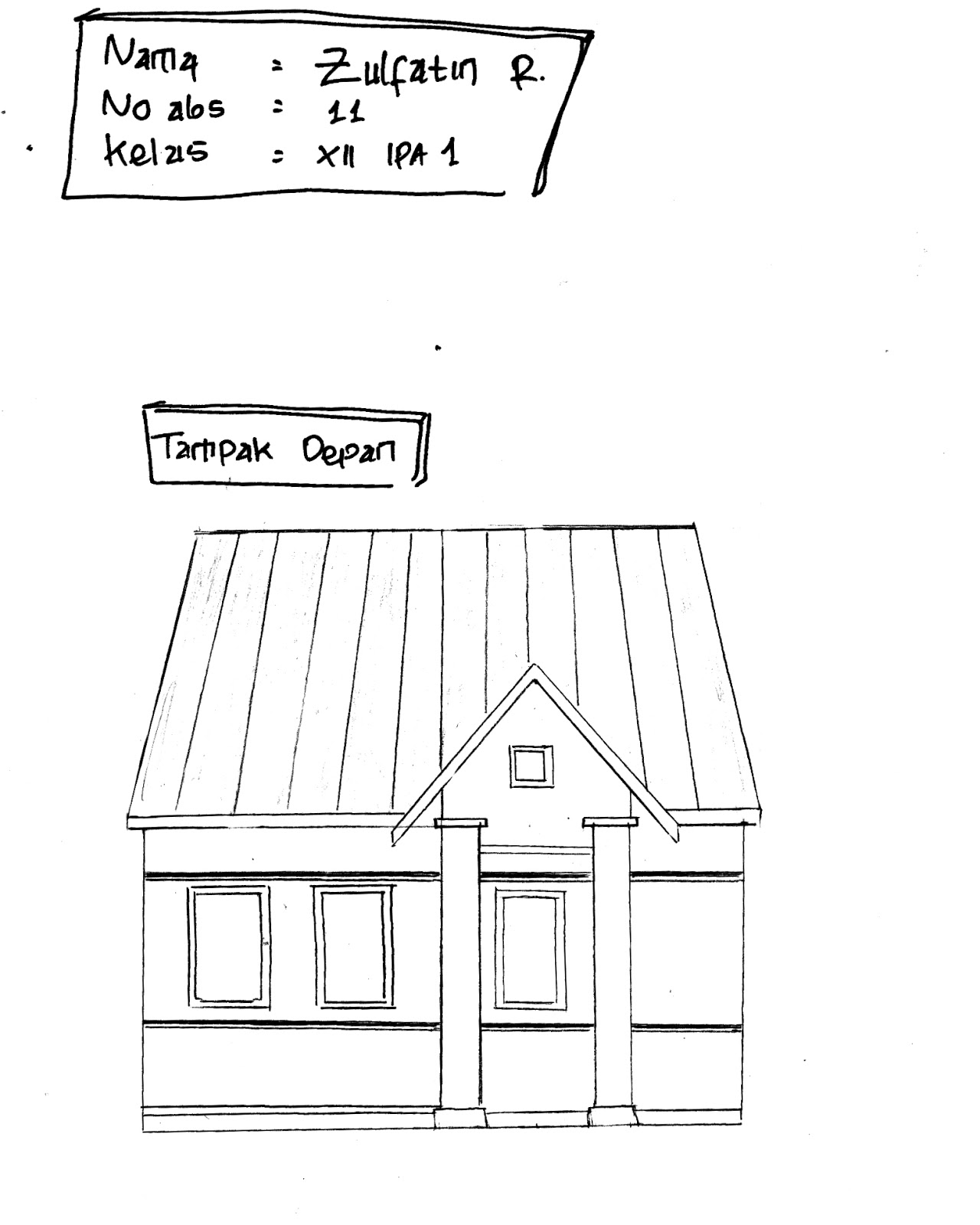 ZULFA zupha-zupha: SKETSA RUMAH ALA SAYA