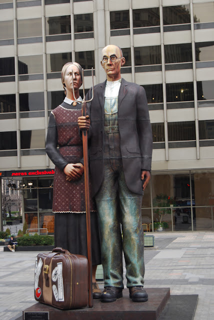 american,gothic,statue