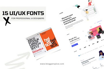 Top 15 Fonts To improve Blogger User Interface (UI) Typography and Design