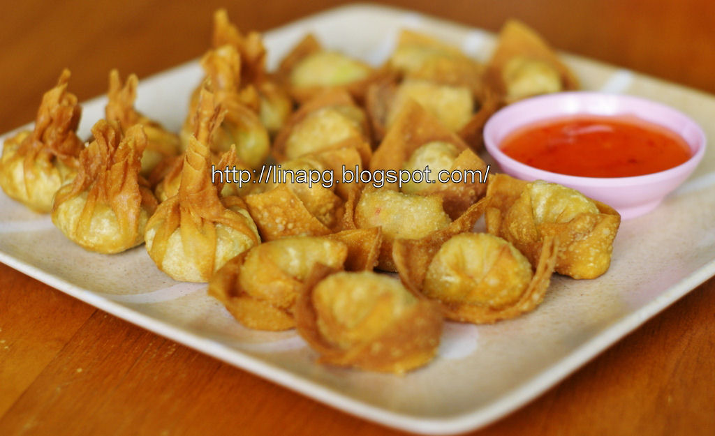 Wantan Goreng Dan Tutorial Melipat Kulit Wantan/Wanton 