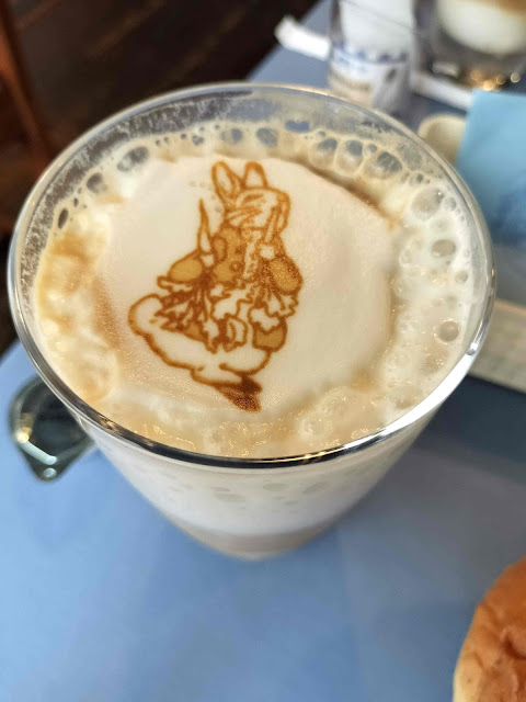 Cafe late with peter rabbit