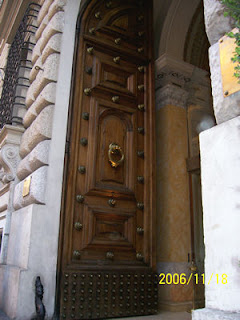 Door in Via Nazionale, Rome.