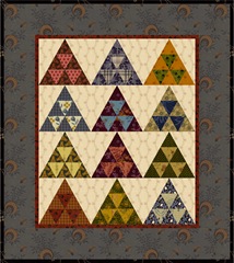 pyramid mini quilt reproduction