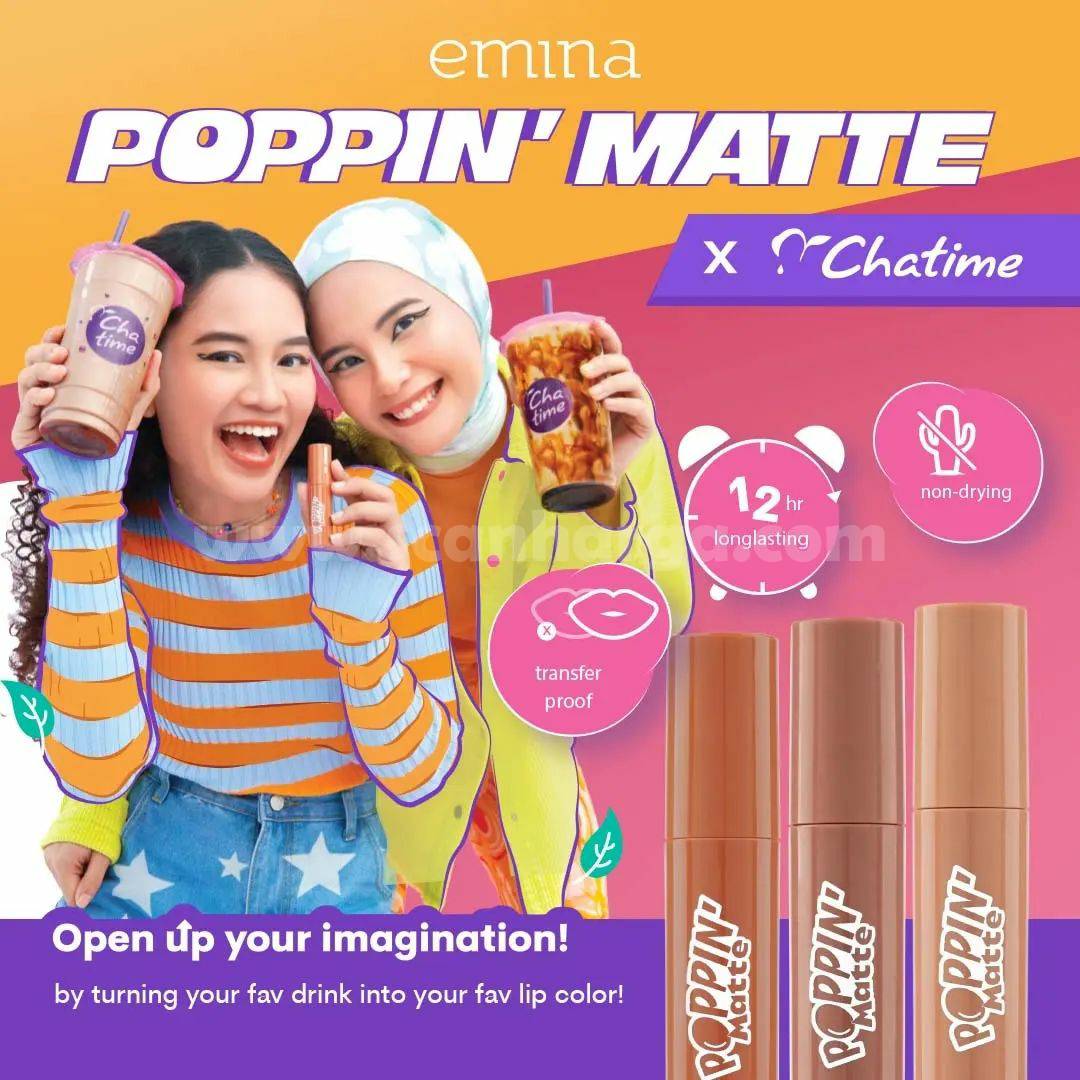 Chatime Paket Bundling Emina Poppin Matte – Harga Serba 60 Ribu