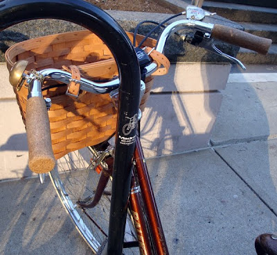 vintage basket on a 3 speed